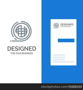 Earth, Environment, Planet, Shaping, Terra Grey Logo Design and Business Card Template