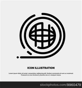 Earth, Environment, Planet, Shaping, Terra Line Icon Vector