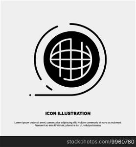 Earth, Environment, Planet, Shaping, Terra solid Glyph Icon vector