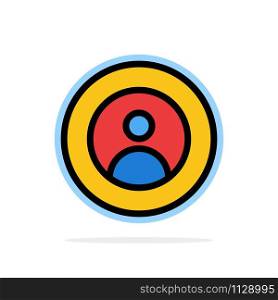 Earth, Global, People, User, World Abstract Circle Background Flat color Icon