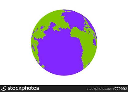 Earth globe isolated on white background. Planet Earth icon. Vector illustration EPS10. Earth globe isolated on white background. Planet Earth icon. Vector illustration.