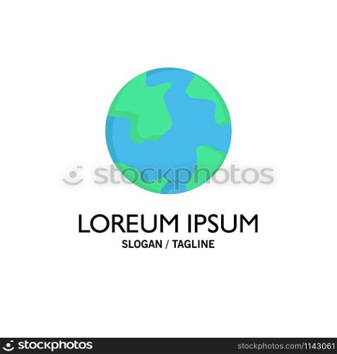earth, globe, world, geography, discovery Flat Color Icon Vector