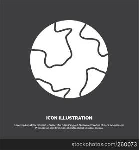 earth, globe, world, geography, discovery Icon. glyph vector symbol for UI and UX, website or mobile application