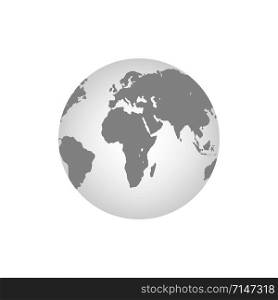 Earth globes isolated on white background. Flat planet Earth icon. Vector stock illustration. Earth globes isolated on white background. Flat planet Earth icon. Vector stock illustration.