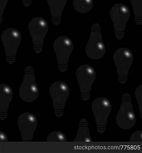 Earth Hour. 60 minutes. Seamless pattern. The bulbs do not light. Seamless pattern. The bulbs do not light