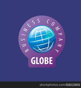 Earth logo template. Globe sign. Template Design abstract logo Globe. Vector illustration