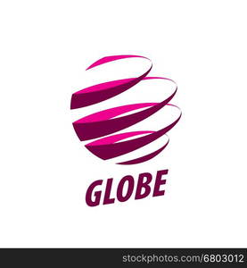 Earth logo template. Globe sign. Template Design abstract logo Globe. Vector illustration