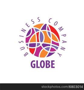 Earth logo template. Globe sign. Template Design abstract logo Globe. Vector illustration