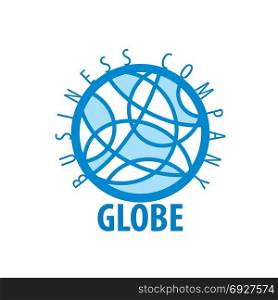 Earth logo template. Globe sign. Template vector abstract Earth logo. Globe sign