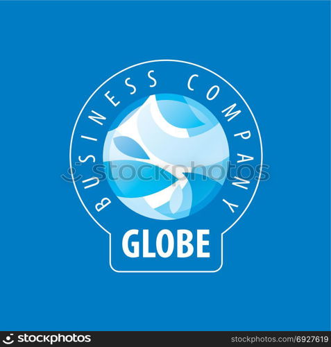 Earth logo template. Globe sign. Template vector abstract Earth logo. Globe sign