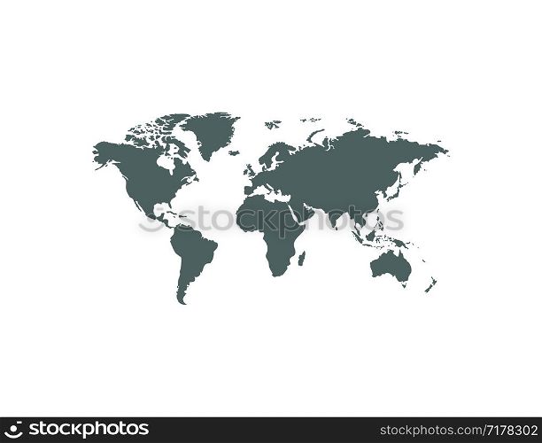 Earth map. Earth Globe icon. World map. Earth in flat design. Eps10. Earth map. Earth Globe icon. World map. Earth in flat design