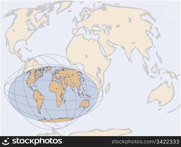 Earth map. vector