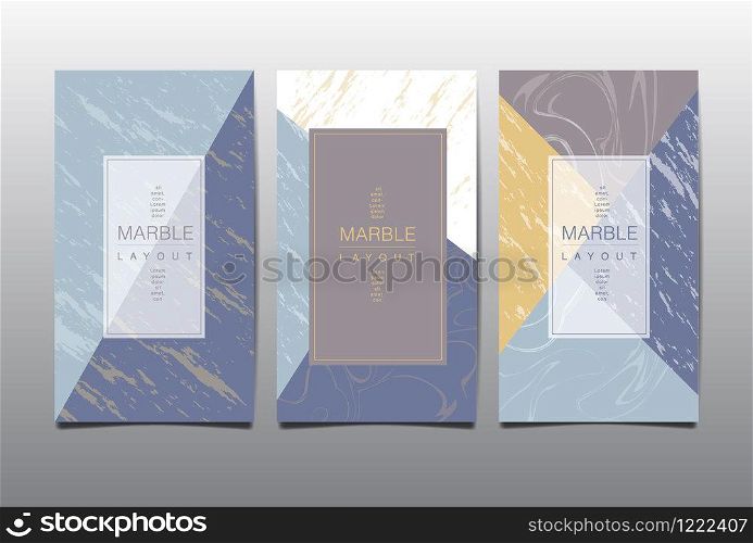 earth tone, marble template, covers design layout, colorful texture, backgrounds. Trendy pattern, graphic poster, geometric brochure, cards. Vector illustration.
