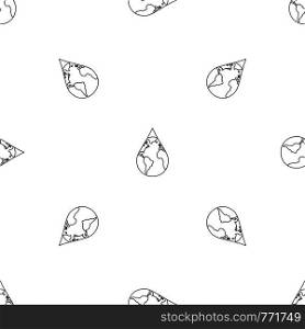 Earth water drop pattern seamless vector repeat geometric for any web design. Earth water drop pattern seamless vector
