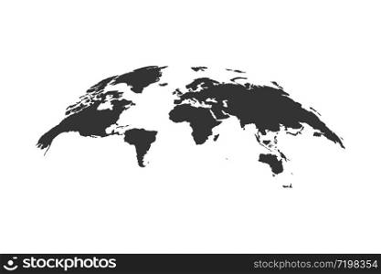 Earth world globe map icon. Vector illustration isolated.