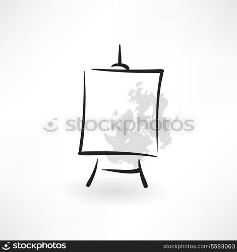 easel grunge icon