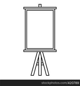 Easel icon. Outline illustration of easel vector icon for web. Easel icon, outline style