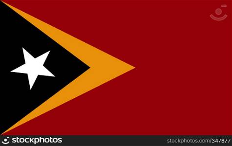 East Timor flag image for any design in simple style. East Timor flag image
