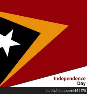 East Timor independence day with flag vector illustration for web. East Timor independence day