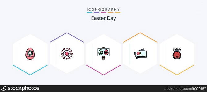 Easter 25 Fil≤dLi≠icon pack including in§. easter. easter. egg. holiday