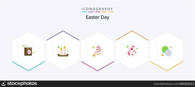 Easter 25 Flat icon pack including color. celebration. egg. egg. decoration
