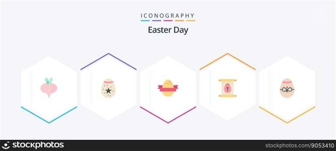 Easter 25 Flat icon pack including decoration. gift. egg. easter. school