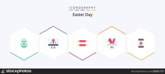 Easter 25 Flat icon pack including holiday. bottle. candy. egg. easter