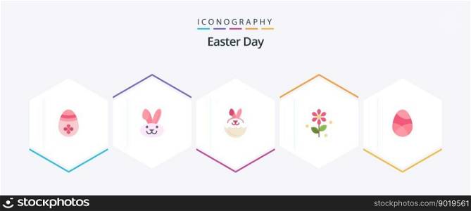 Easter 25 Flat icon pack including holiday. easter. robbit. decoration. nature