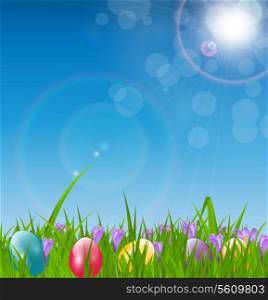 Easter Background Vector Illustration