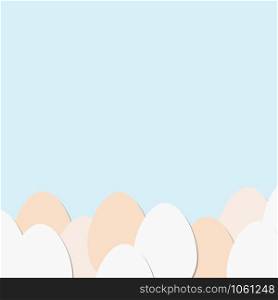 Easter background with abstract eggs, vector illustration