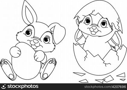 Easter Bunny coloring page