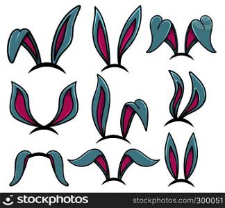 Easter bunny ears. Design element for poster, card, banner, flyer. Vector illustration