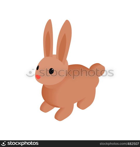 Easter bunny isometric 3d icon on a white background. Easter bunny isometric 3d icon