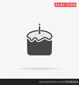Easter Cake flat vector icon. Hand drawn style design illustrations.. Easter Cake flat vector icon