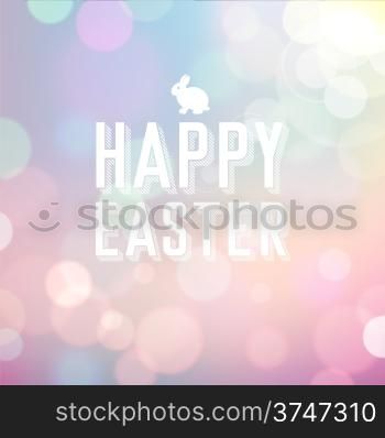 Easter colorful bokeh background of blue and pink colors. Vector eps10.