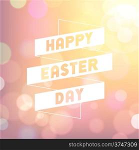 Easter colorful bokeh background of pink colors. Vector eps10.