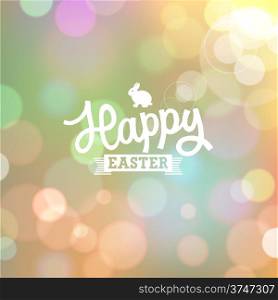Easter colorful bokeh background of spring colors. Vector eps10.
