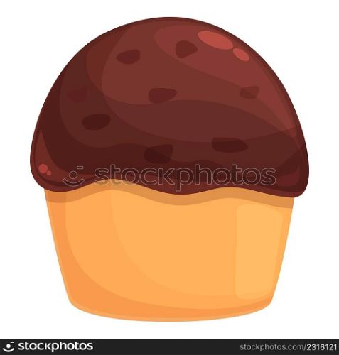 Easter cupcake icon cartoon vector. Cocoa candy. Dark piece. Easter cupcake icon cartoon vector. Cocoa candy