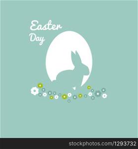 Easter day greeting card vector image