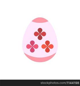 Easter Egg, Egg, Holiday, Holidays Flat Color Icon. Vector icon banner Template