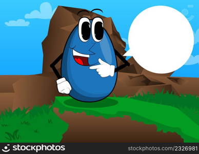 Easter Egg holding finger under his mouth, thinking. Cartoon character with funny face for the Easter holiday.