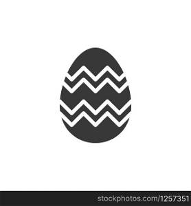 Easter egg. Isolated icon. Celebrations glyph vector illustration