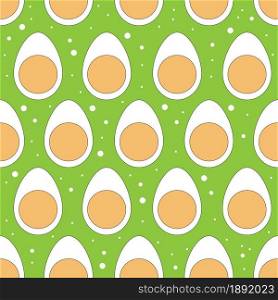 Easter egg seamless pattern. Vector illustration.