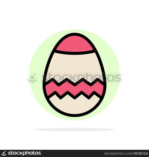 Easter, Egg, Spring Abstract Circle Background Flat color Icon