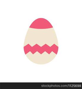 Easter, Egg, Spring Flat Color Icon. Vector icon banner Template