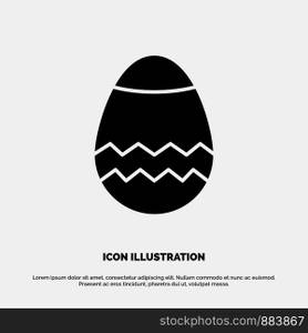 Easter, Egg, Spring solid Glyph Icon vector
