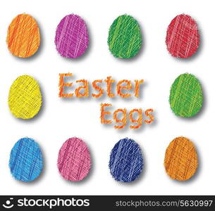 easter eggs, happy easter? Vector illustration. EPS 10.