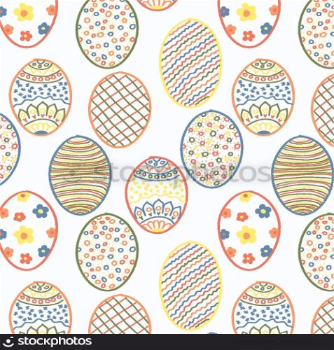 Easter Eggs Seamless background for your design. EPS10 vector.