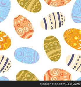 Easter eggs Seamless Pattern