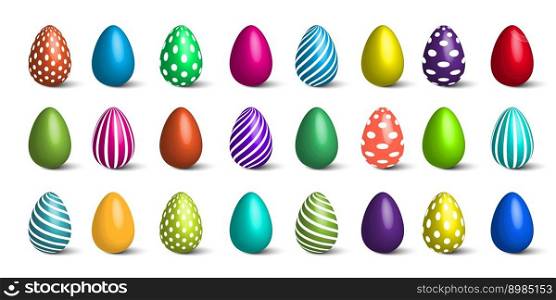 easter eggs set. Spring decoration. Vector illustration. EPS 10.. easter eggs set. Spring decoration. Vector illustration.